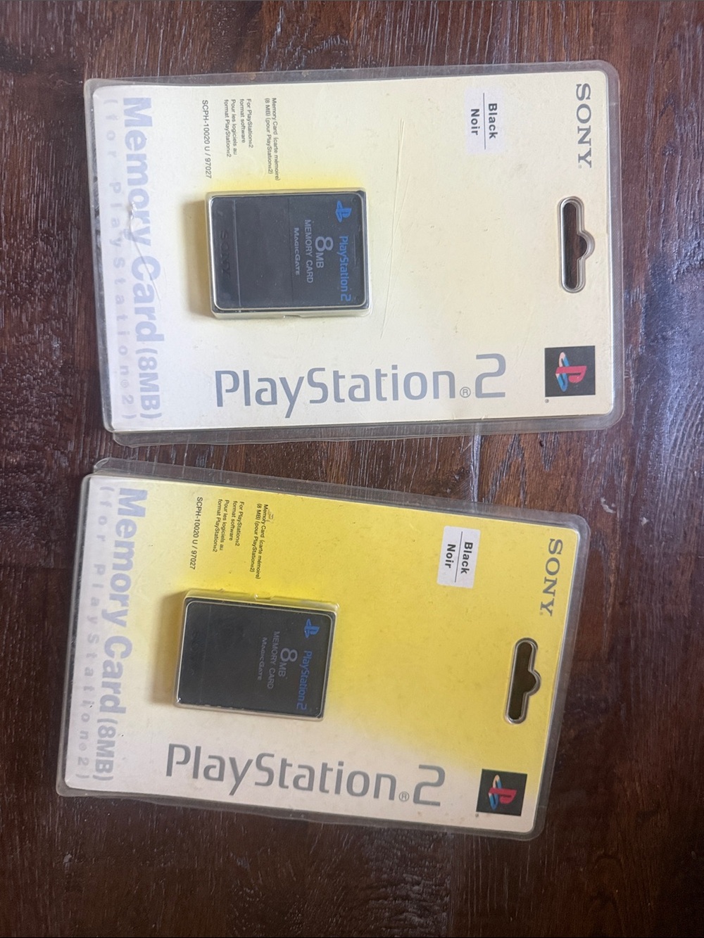 Sony PlayStation 2 8MB Memory Cards - Black (Pair)